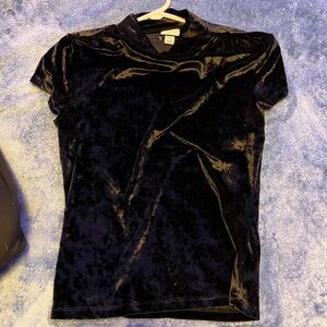 Velvet crop top